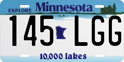 MN license plate 145LGG