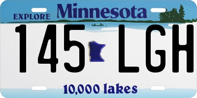MN license plate 145LGH