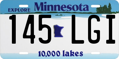 MN license plate 145LGI