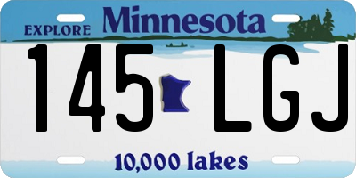 MN license plate 145LGJ