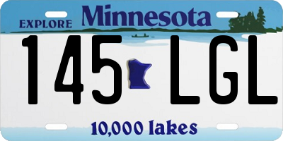 MN license plate 145LGL