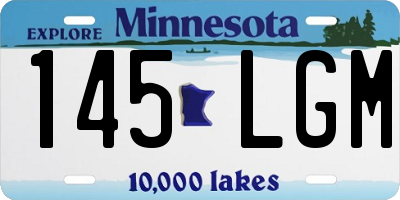 MN license plate 145LGM