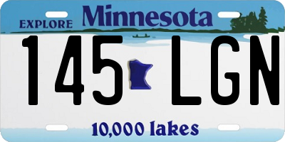 MN license plate 145LGN
