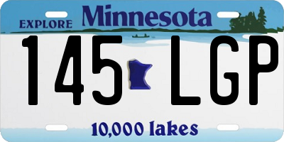 MN license plate 145LGP