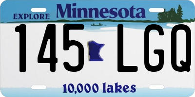 MN license plate 145LGQ