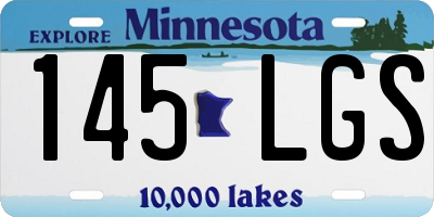MN license plate 145LGS