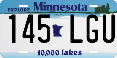 MN license plate 145LGU