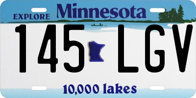 MN license plate 145LGV