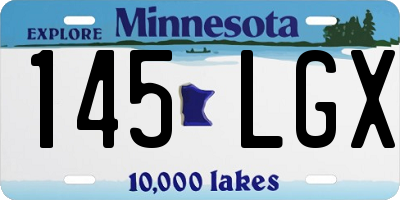 MN license plate 145LGX