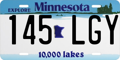 MN license plate 145LGY