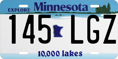 MN license plate 145LGZ