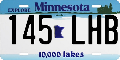 MN license plate 145LHB