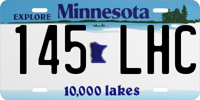 MN license plate 145LHC