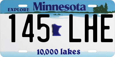 MN license plate 145LHE