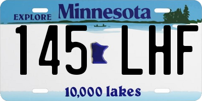 MN license plate 145LHF