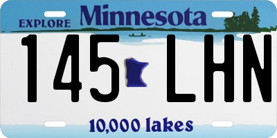 MN license plate 145LHN
