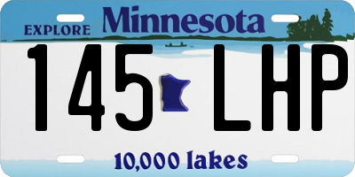 MN license plate 145LHP