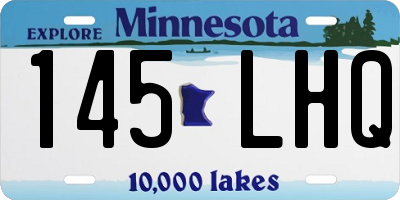 MN license plate 145LHQ