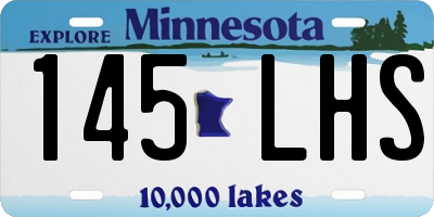 MN license plate 145LHS
