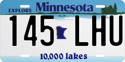 MN license plate 145LHU