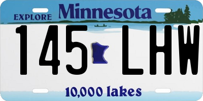 MN license plate 145LHW