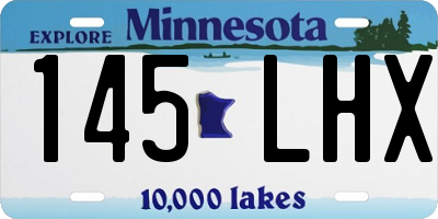 MN license plate 145LHX