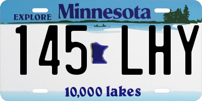 MN license plate 145LHY