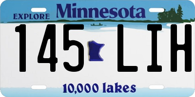 MN license plate 145LIH