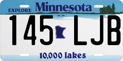 MN license plate 145LJB