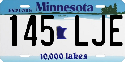 MN license plate 145LJE