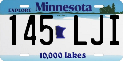 MN license plate 145LJI