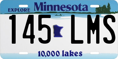 MN license plate 145LMS