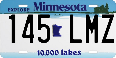 MN license plate 145LMZ