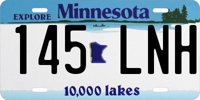 MN license plate 145LNH