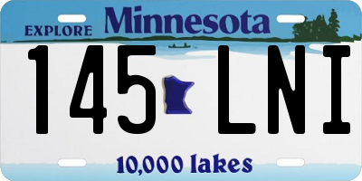 MN license plate 145LNI