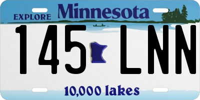 MN license plate 145LNN