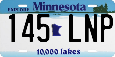 MN license plate 145LNP