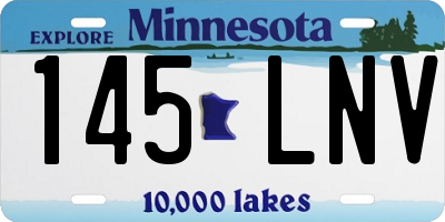 MN license plate 145LNV