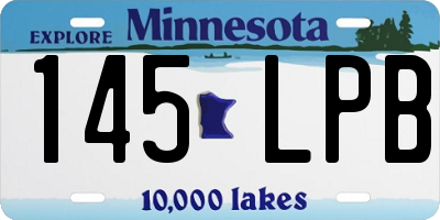 MN license plate 145LPB