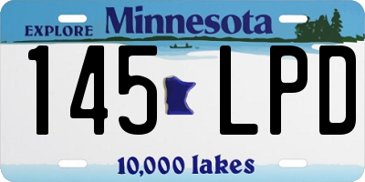 MN license plate 145LPD
