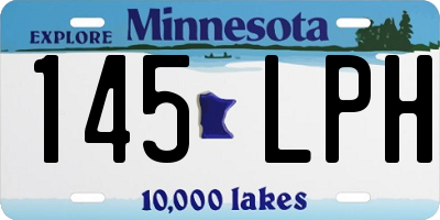 MN license plate 145LPH