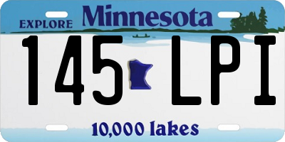 MN license plate 145LPI