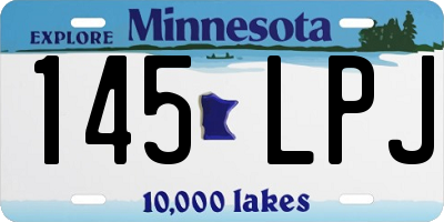 MN license plate 145LPJ