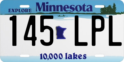 MN license plate 145LPL