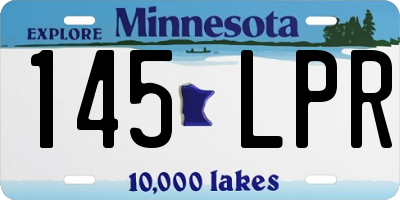 MN license plate 145LPR