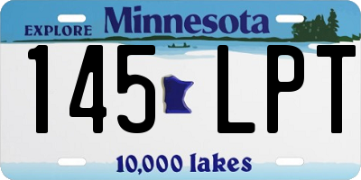 MN license plate 145LPT