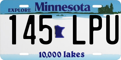 MN license plate 145LPU