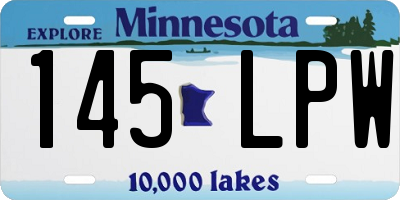 MN license plate 145LPW