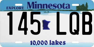 MN license plate 145LQB