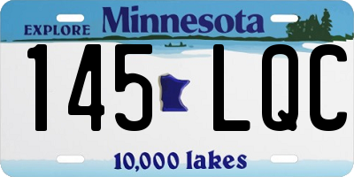 MN license plate 145LQC